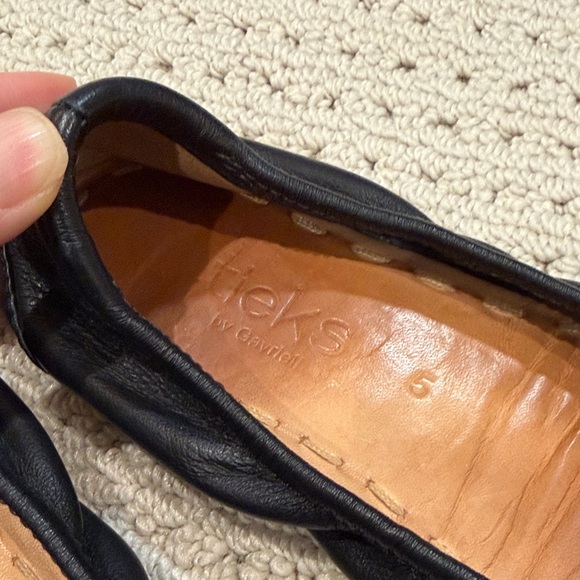 Tieks Black Leather Flats - Picture 2 of 7
